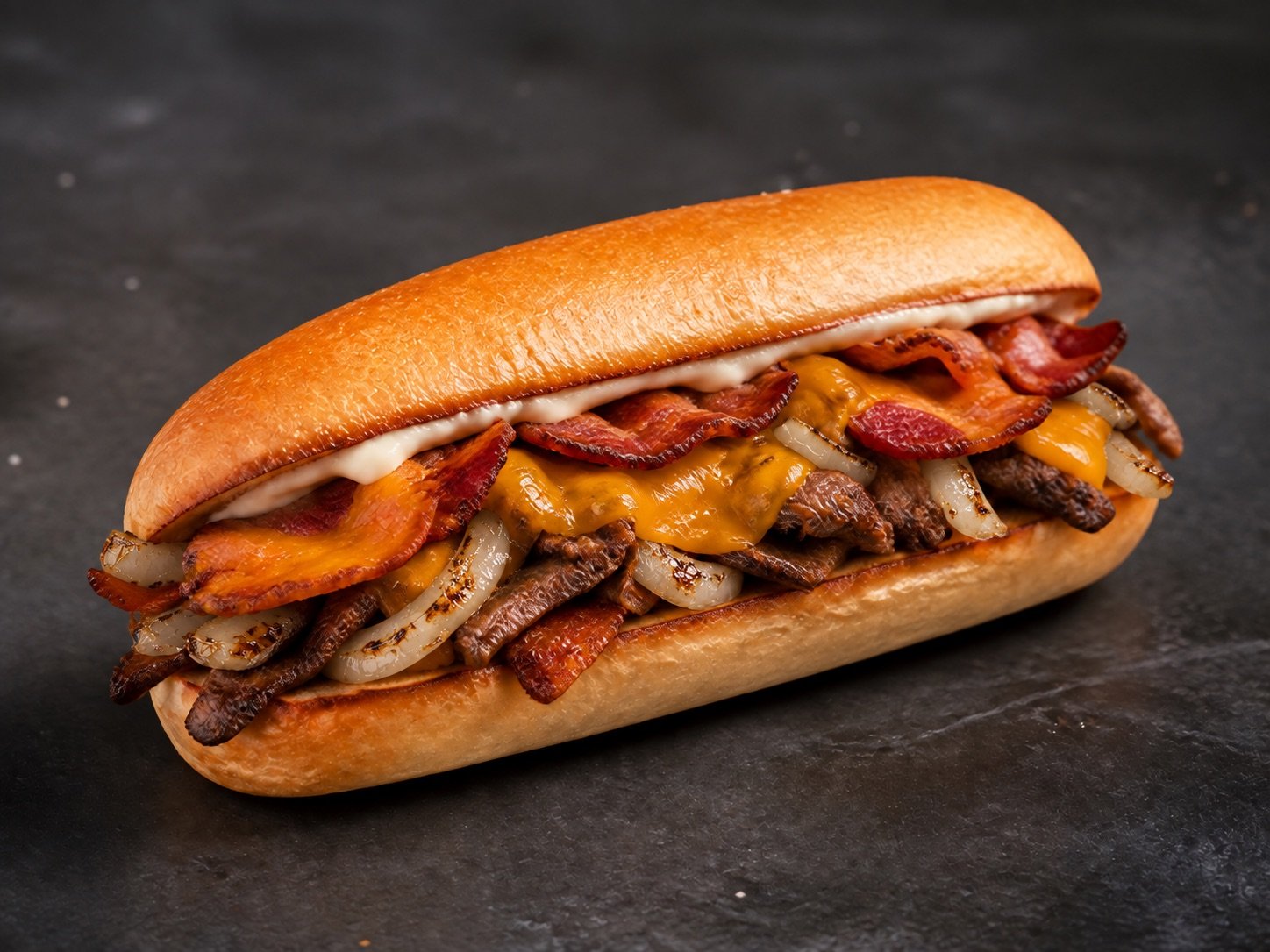 Bacon Cheddar sandwich