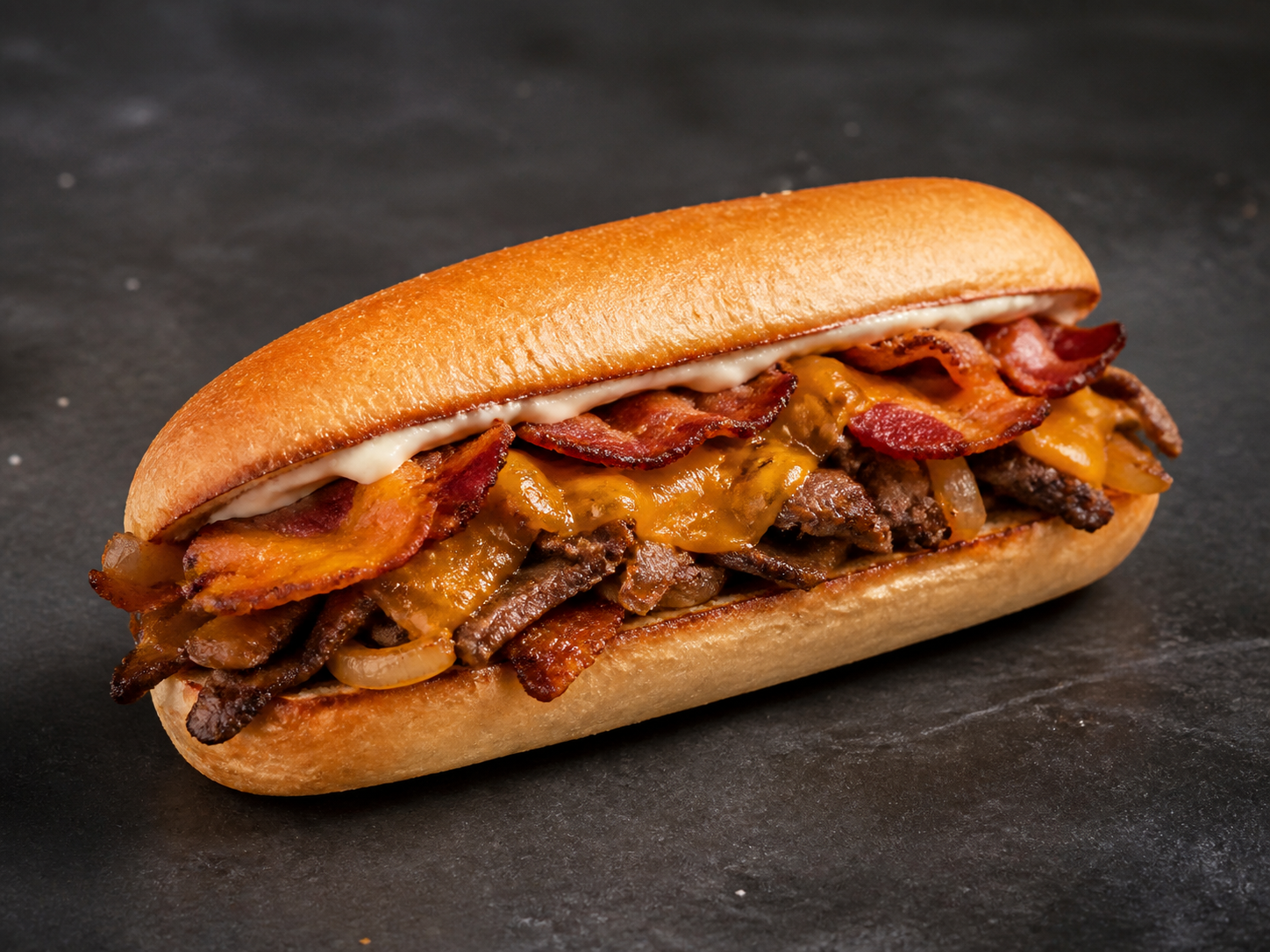 Bacon Cheddar sandwich